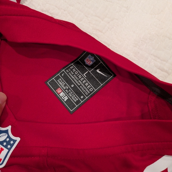 Men's Nike Christian McCaffrey Scarlet San Francisco 49ers Super Bowl LVIII Game - Picture 4 of 6